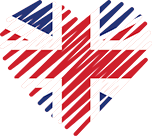 Logo of Dating-Expert - UK, Heart Shaped Image of UK flag.